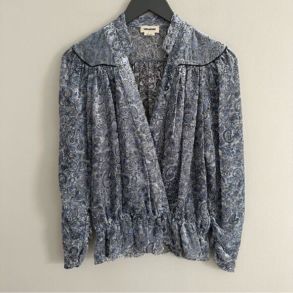 Zadig & Voltaire Tori Velous De Blouse - Picture 5 of 10